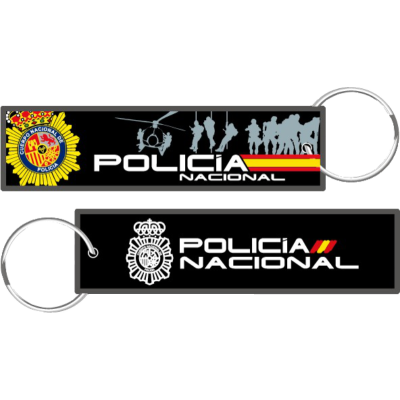 LLAVERO MICRO BORDADO POLICIA NACIONAL