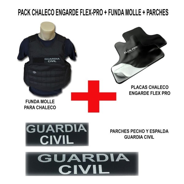 1 PACK CHALECO ENGARDE FLEX PRO + FUNDA MOLLE Y PARCHES G.C.