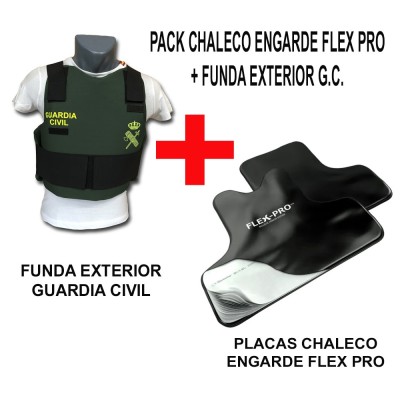 PACK CHALECO ENGARDE FLEX PRO + FUNDA EXTERIOR DE GUARDIA CIVIL DE REGALO
