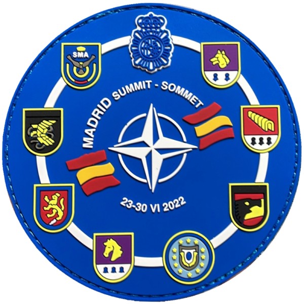 PROMOCION, PARCHE POLICIA NACIONAL CONMEMORATIVO CUMBRE OTAN MADRID 2022