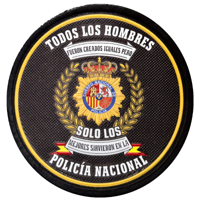 PARCHE GOMA RELIEVE POLICÍA NACIONAL "SOLO LOS MEJORES"