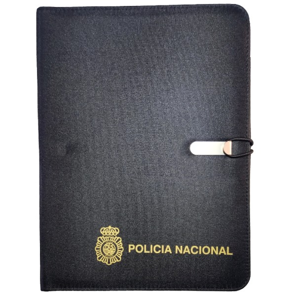 CARPETA / PORTAFOLIOS / PORTADOCUMENTOS PERSONALIZADO POLICIA NACIONAL CON BLOC A4