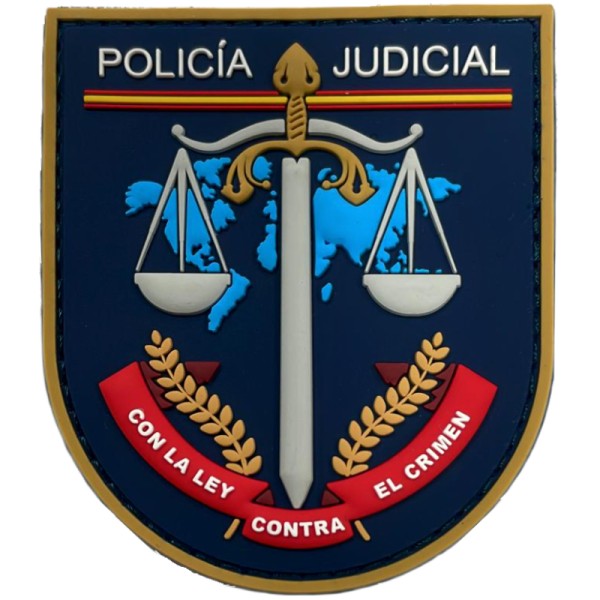 PARCHE DE BRAZO GOMA POLICIA JUDICIAL DE POLICIA NACIONAL
