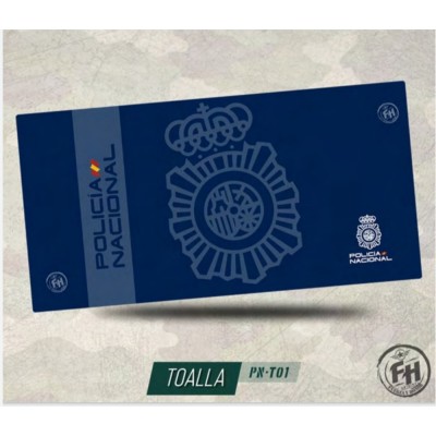 TOALLA POLICIA NACIONAL FUERZA Y HONOR